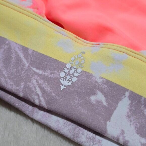 FP Movement ✦ Tie-Dye Sports Bra ✦ Bright Pink Double Strap Elastic Band S NWT - Picture 9 of 14
